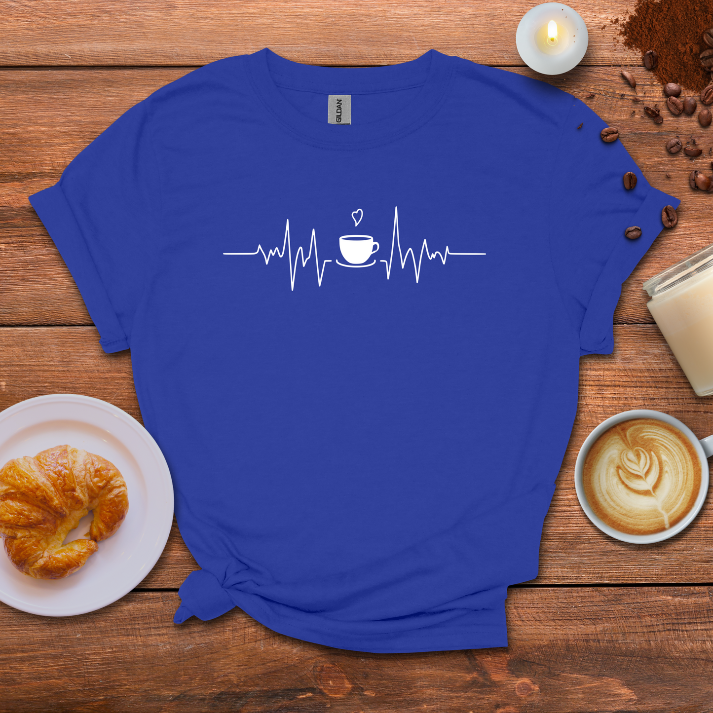 Heart beat coffee T-shirt