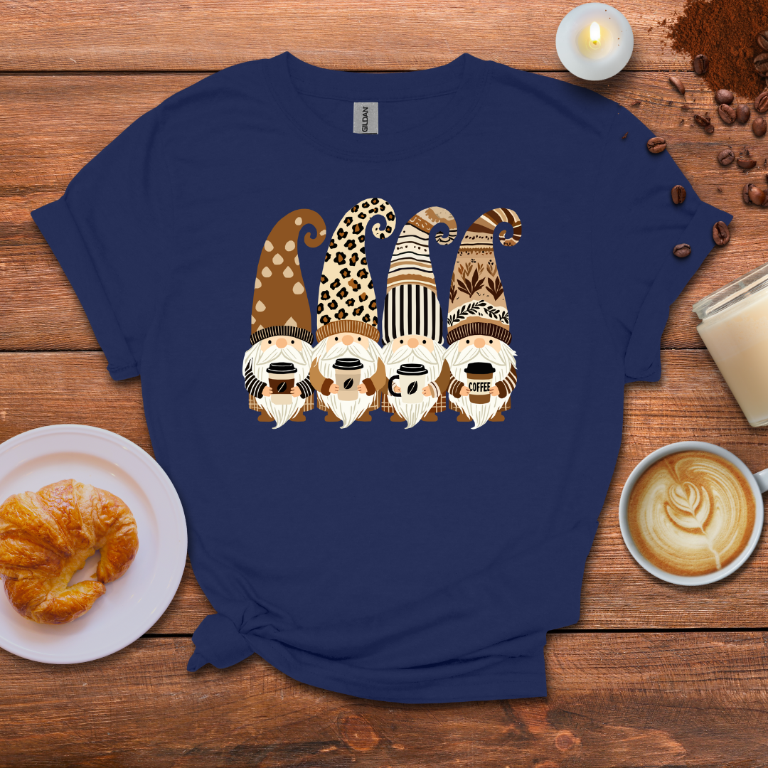 Gnomes coffee cups T-shirt