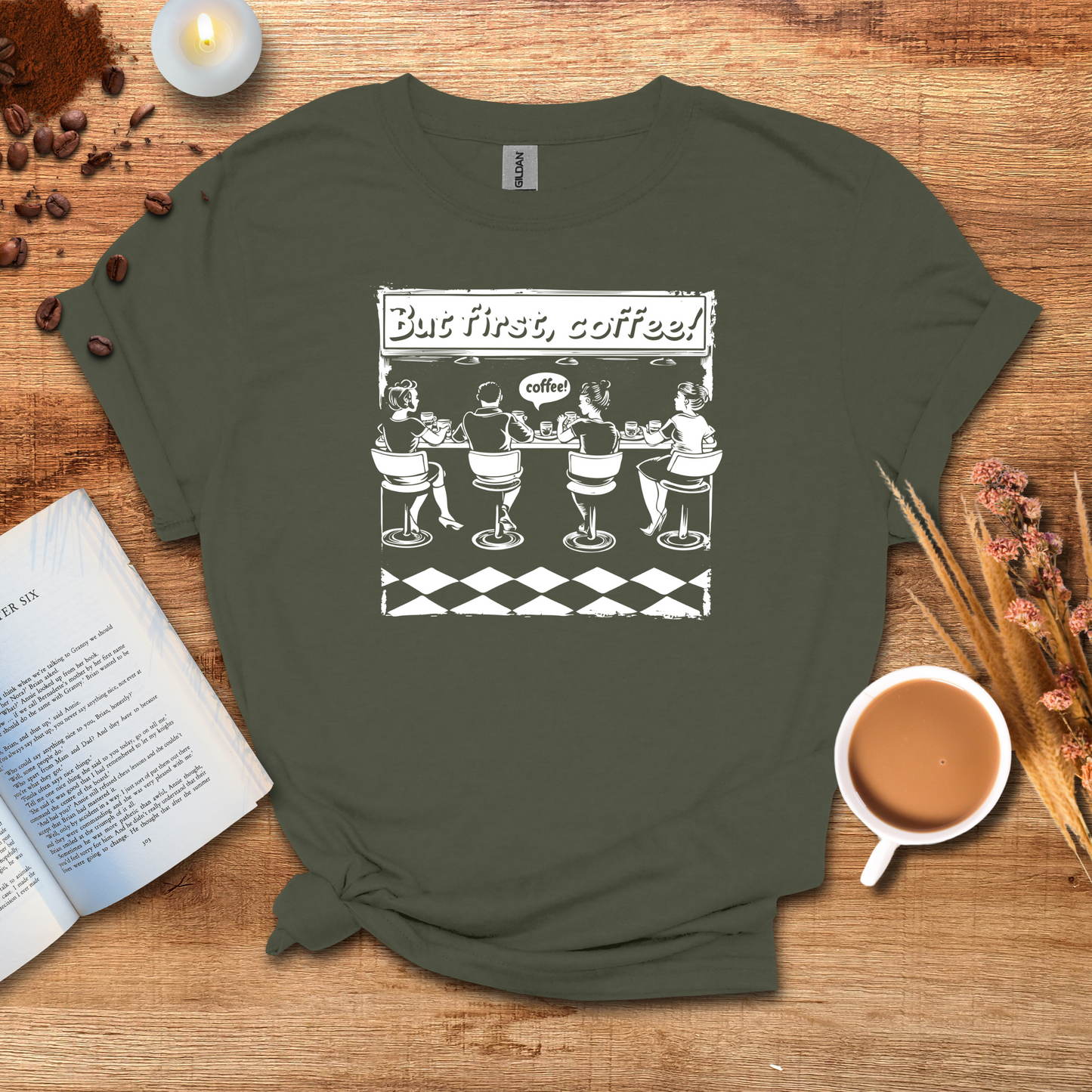 But first coffee retro T-shirt