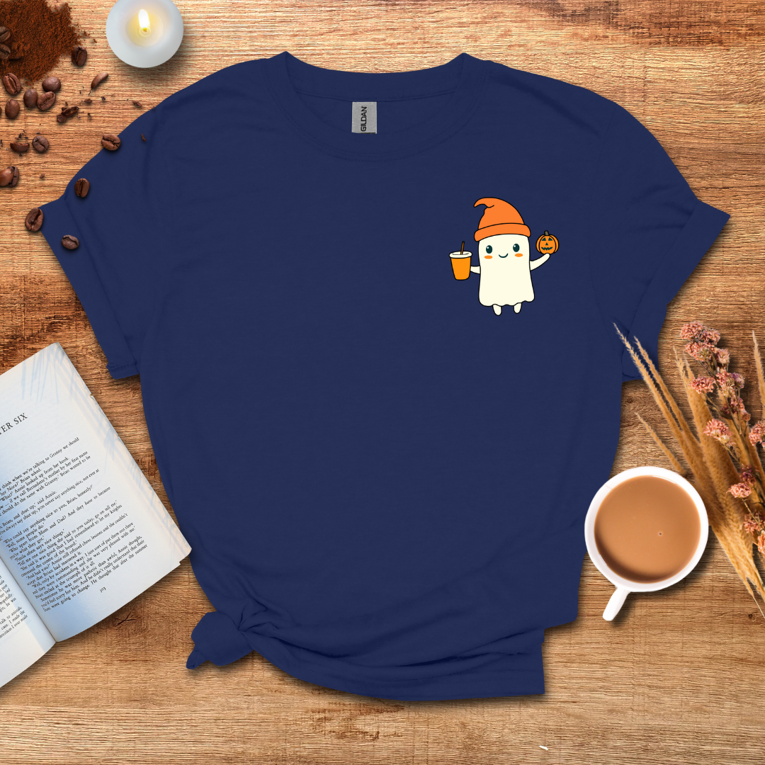 Ghost with coffee T-shirt