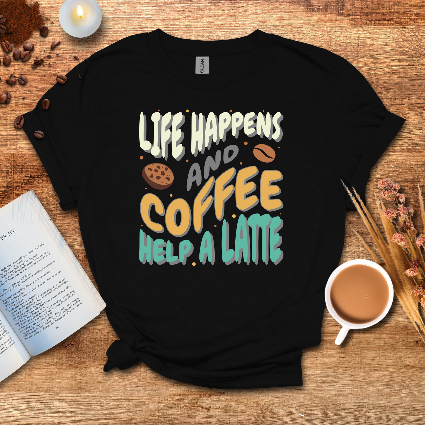 Coffee help a latte T-shirt