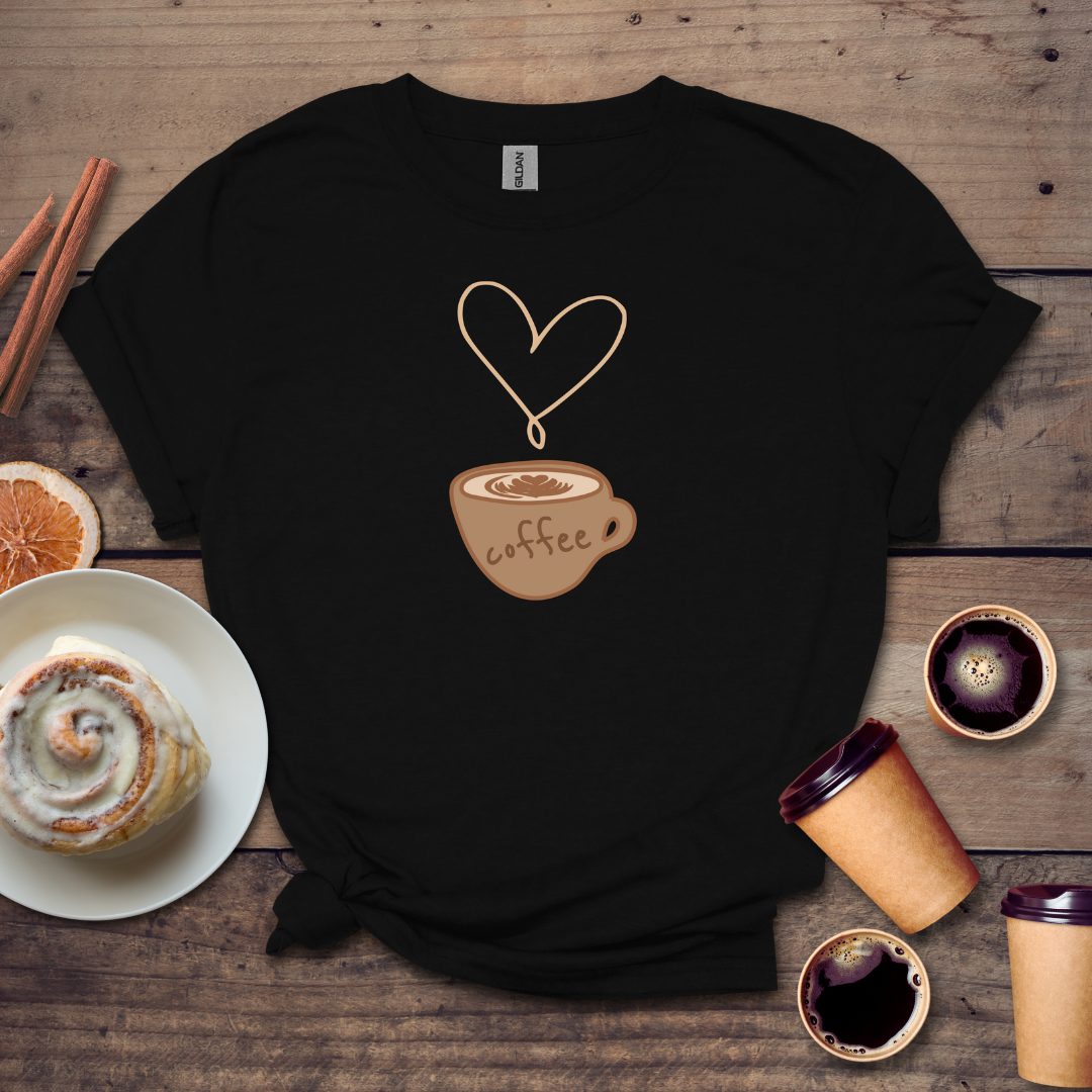 Coffee and Heart T-shirt