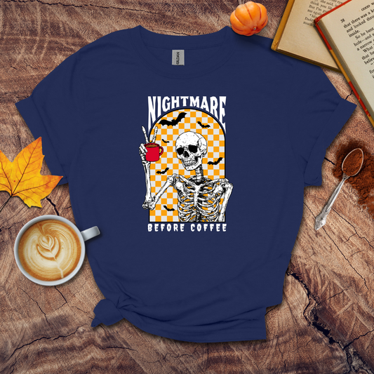 Nightmare before coffee T-shirt