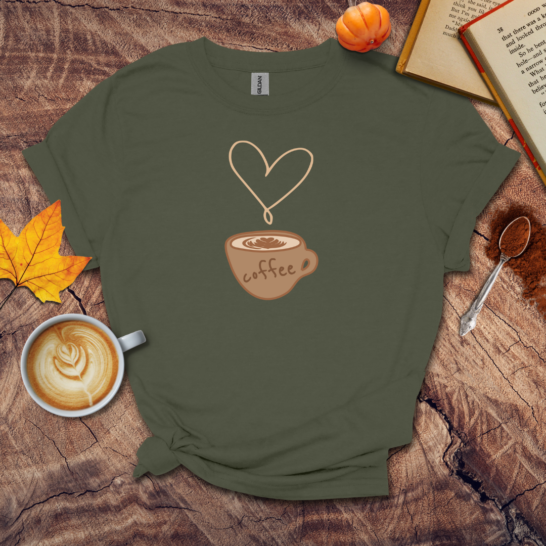 Coffee and Heart T-shirt