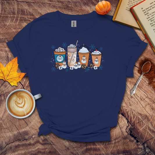 Coffee and snowman T-shirt