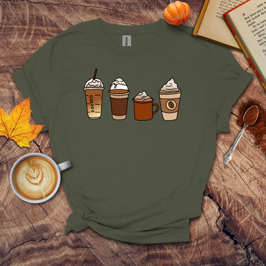 4 cups of coffee T-shirt