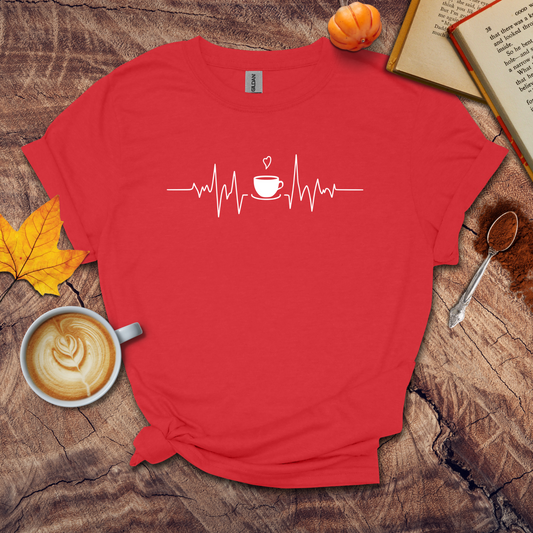 Heart beat coffee T-shirt