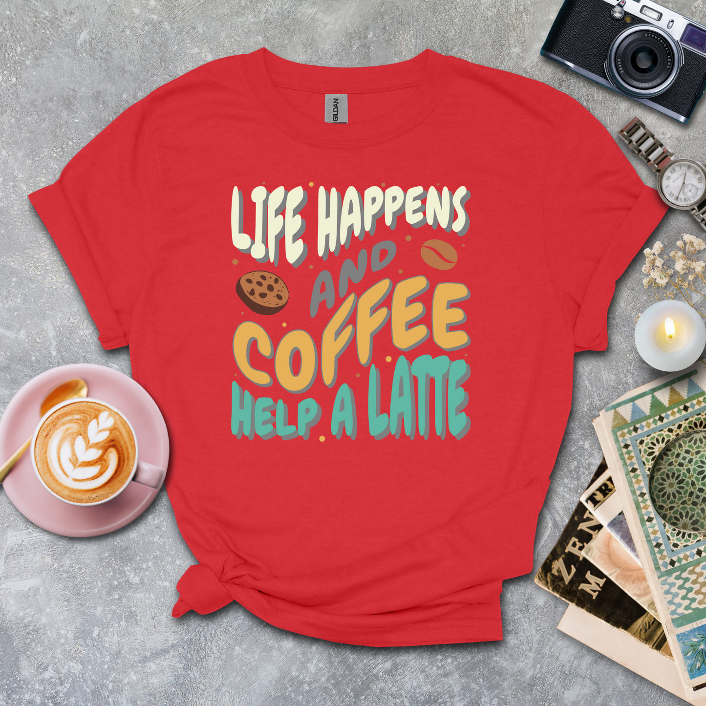 Coffee help a latte T-shirt