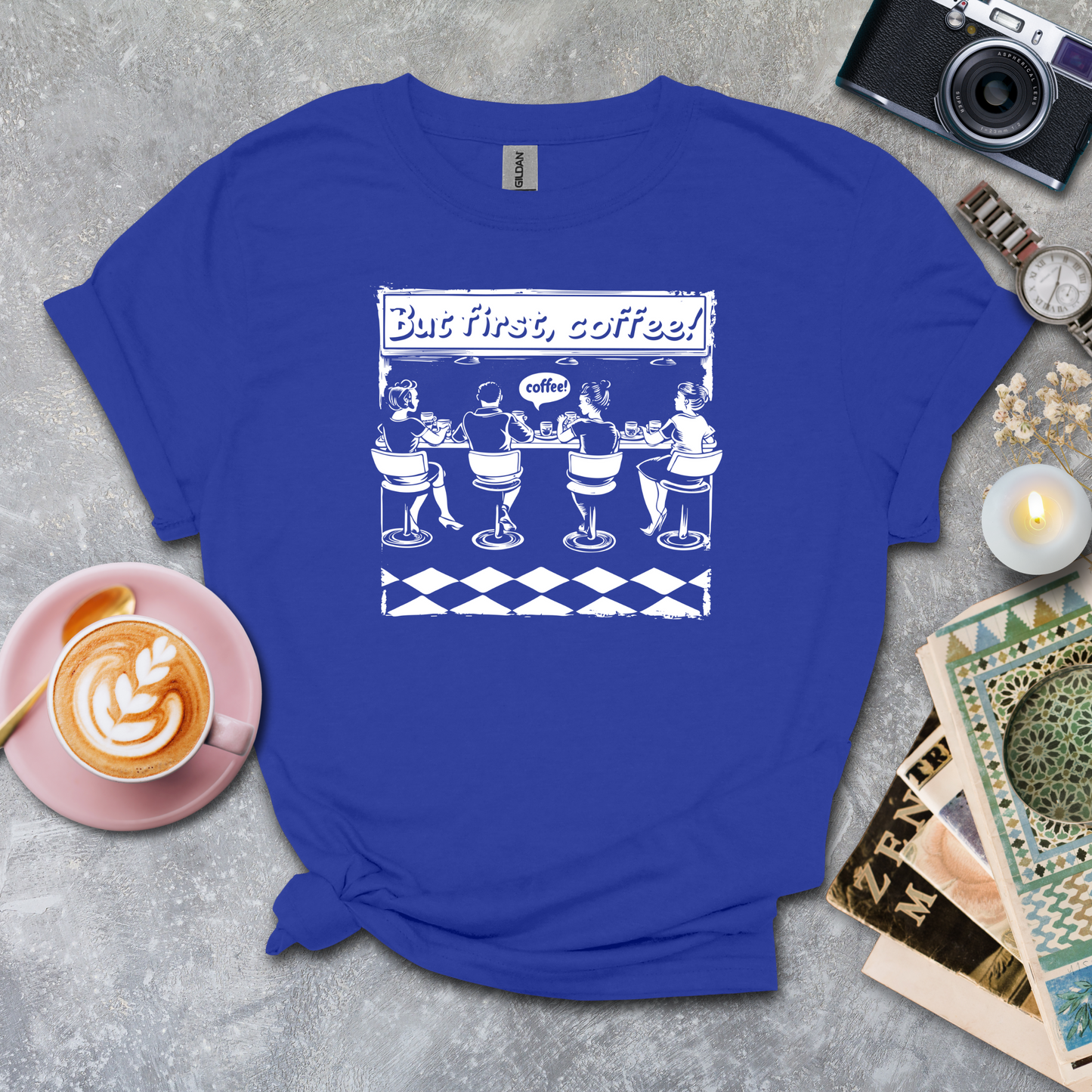 But first coffee retro T-shirt