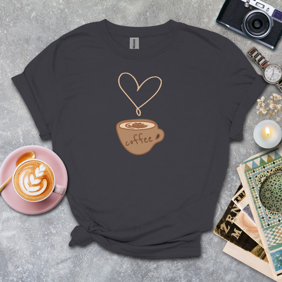 Coffee and Heart T-shirt