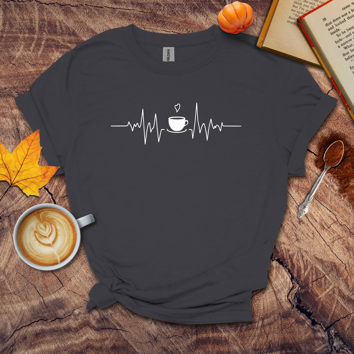 Heart beat coffee T-shirt