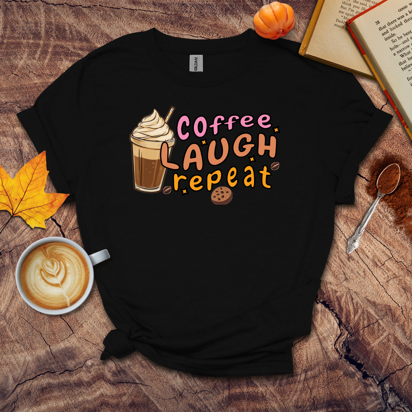 Coffee Laugh Repeat T-shirt