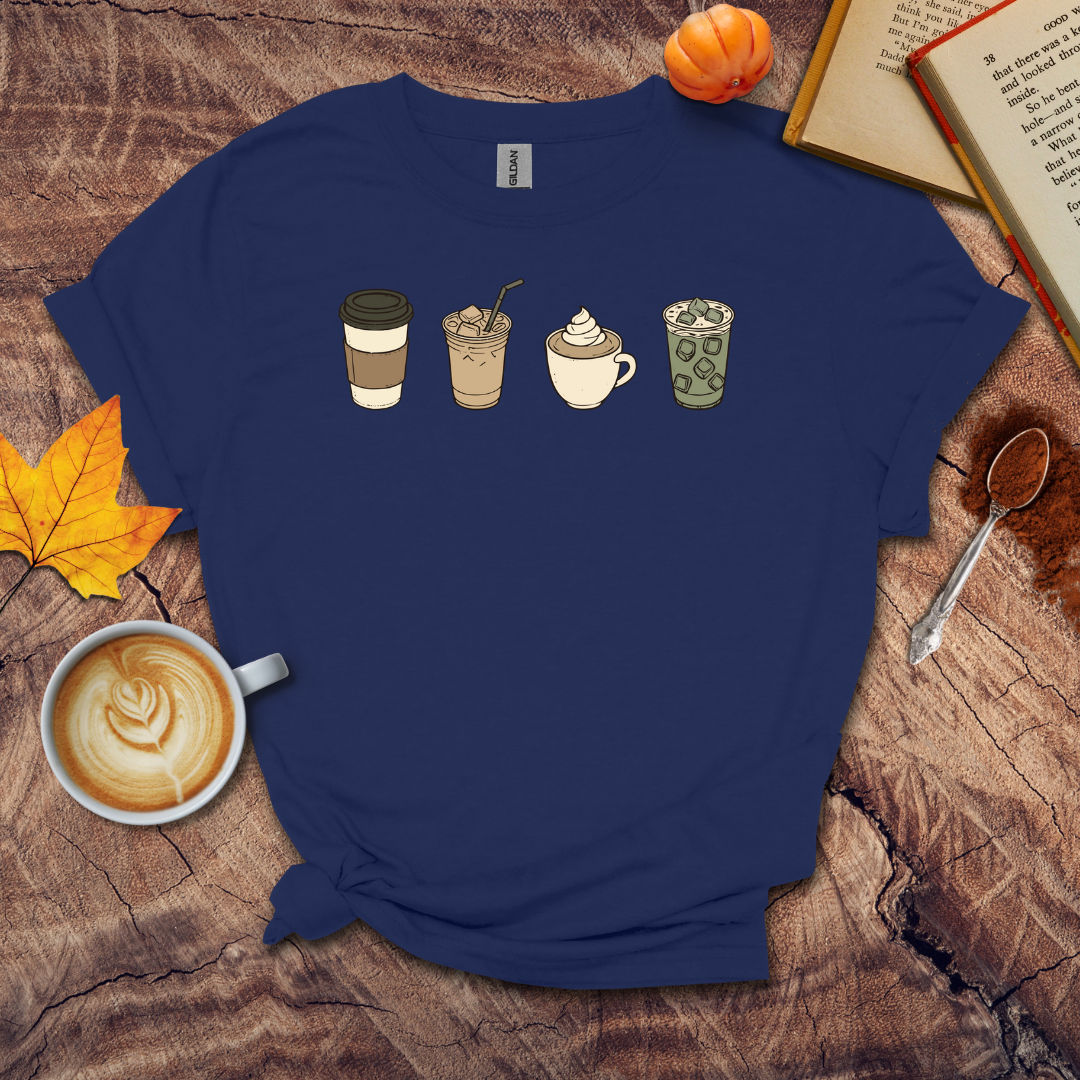 4 chill cups of coffee T-shirt