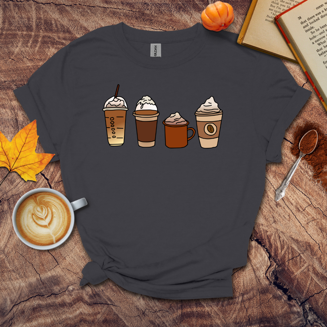 4 cups of coffee T-shirt