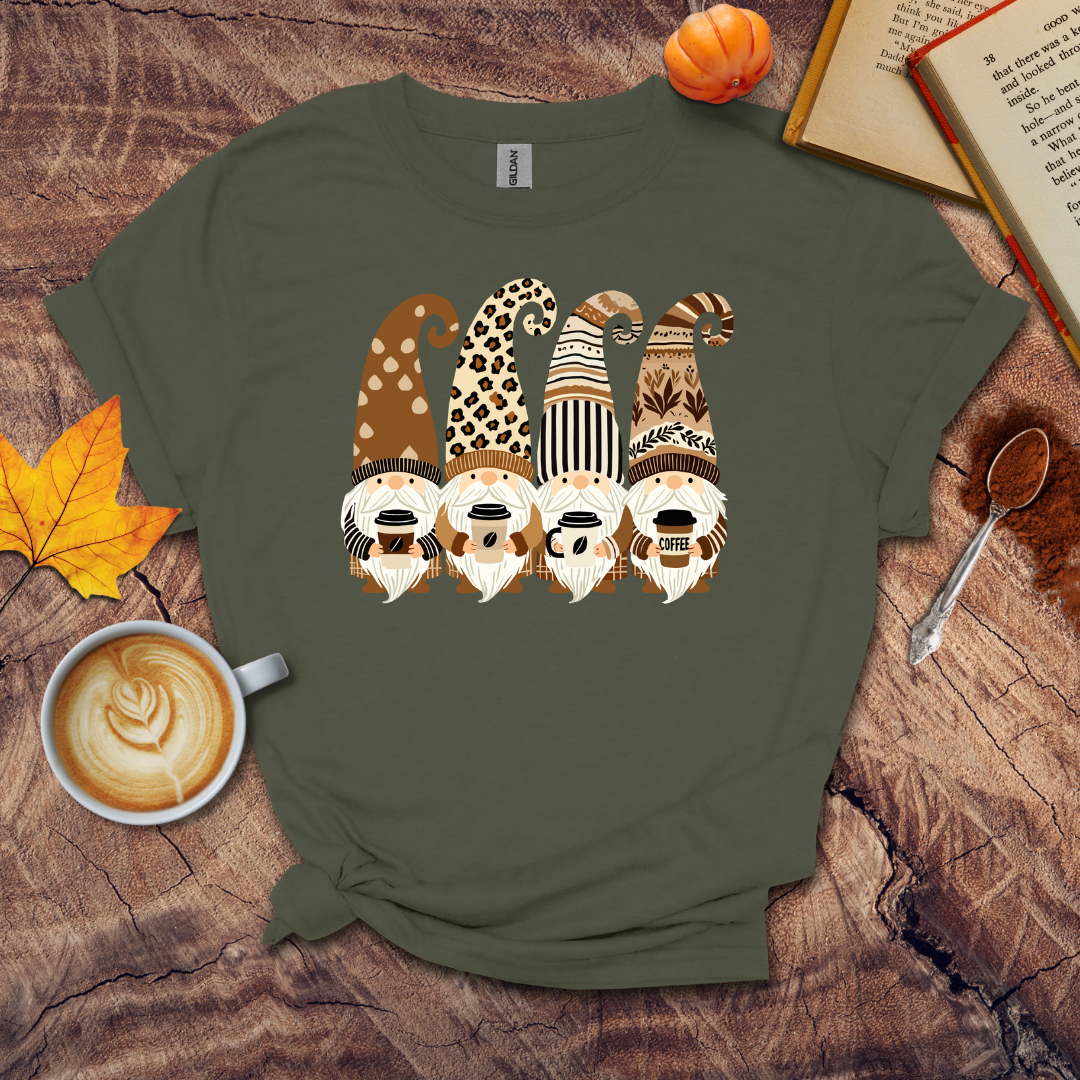 Gnomes coffee cups T-shirt