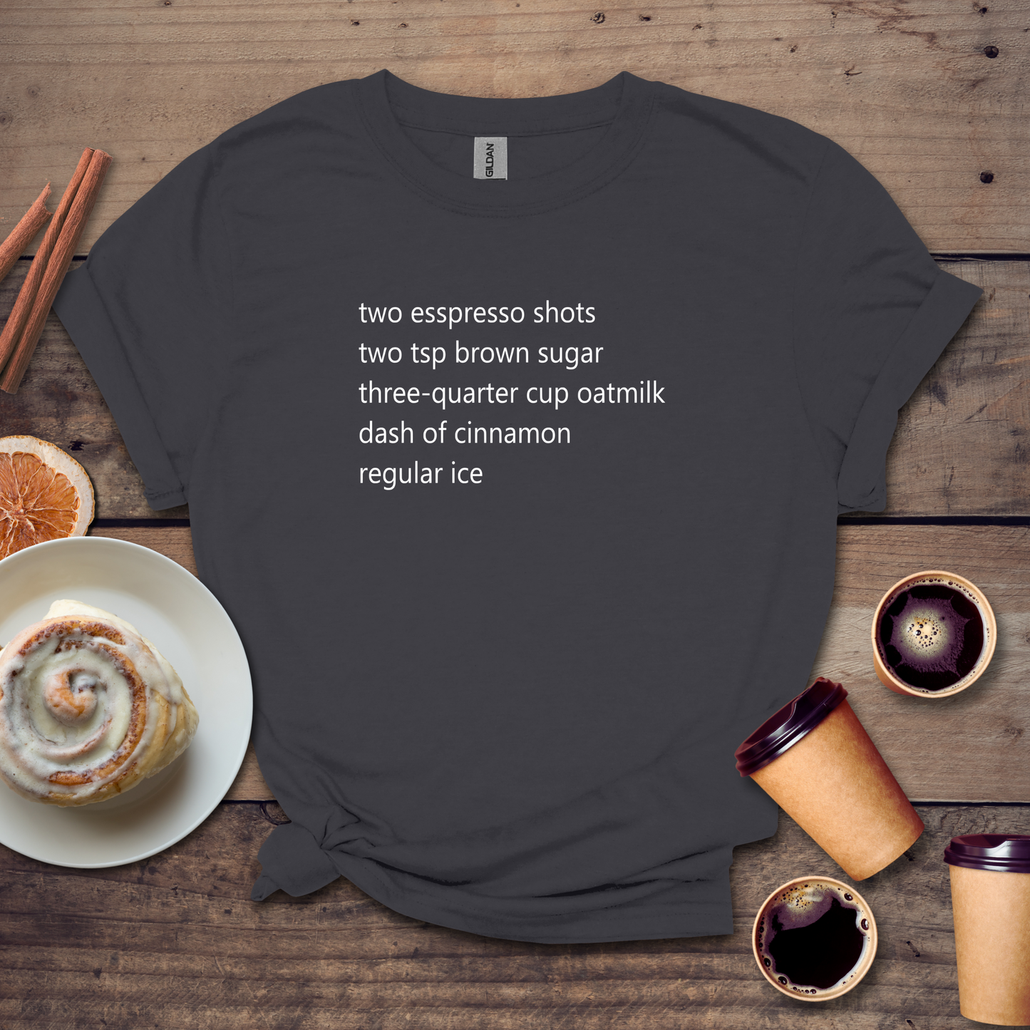 Coffee recipe T-shirt