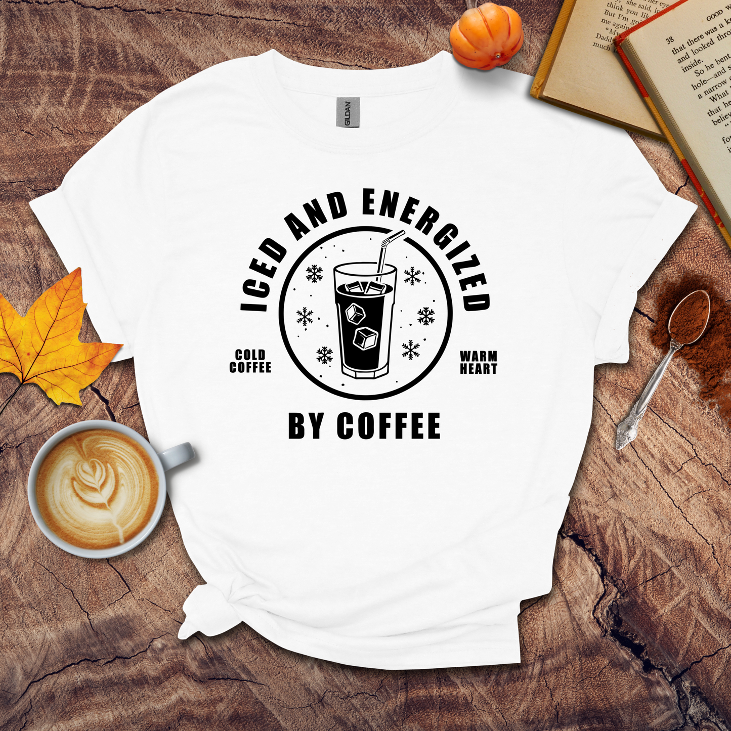 Iced and energized by coffee T-shirt