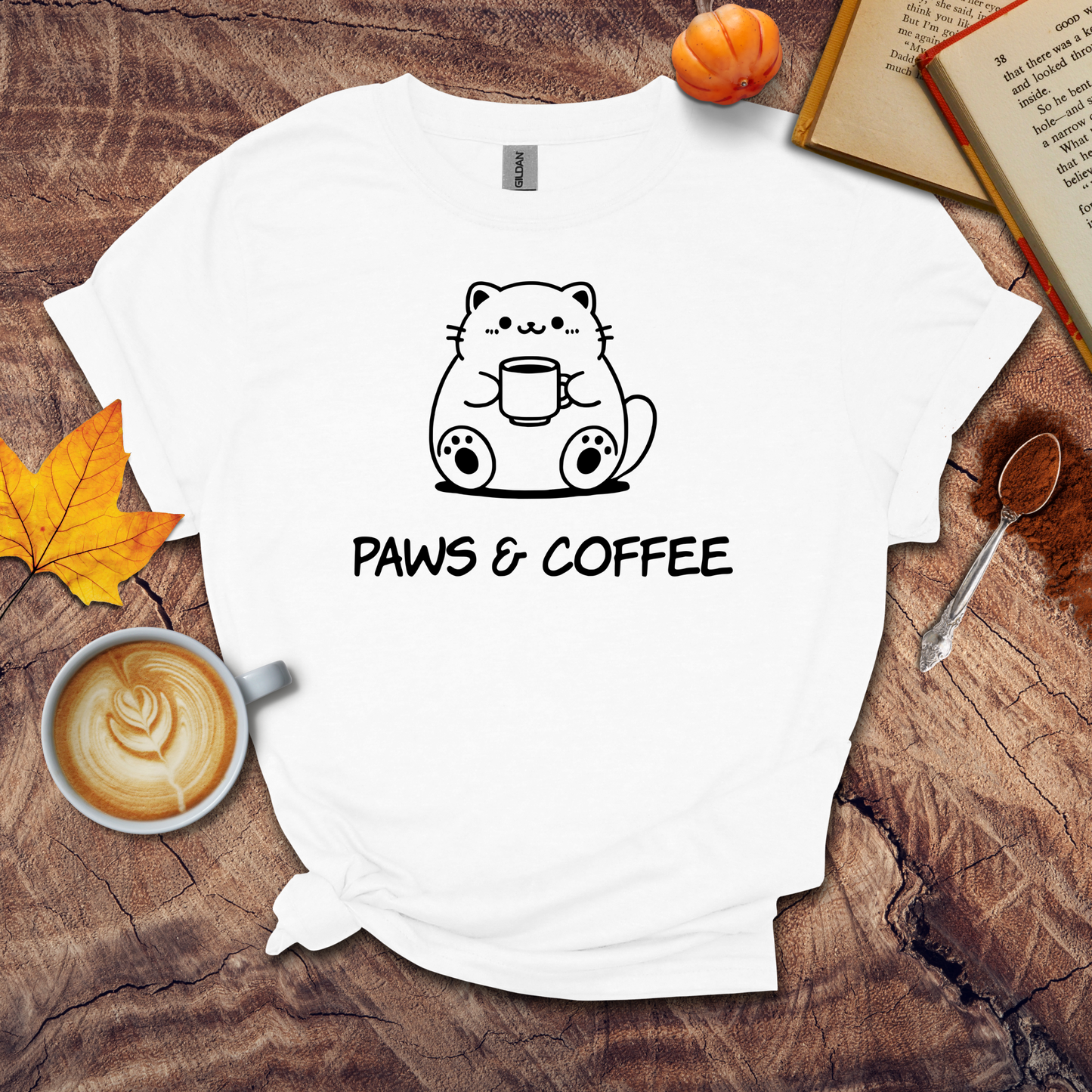 Paws and coffee T-shirt