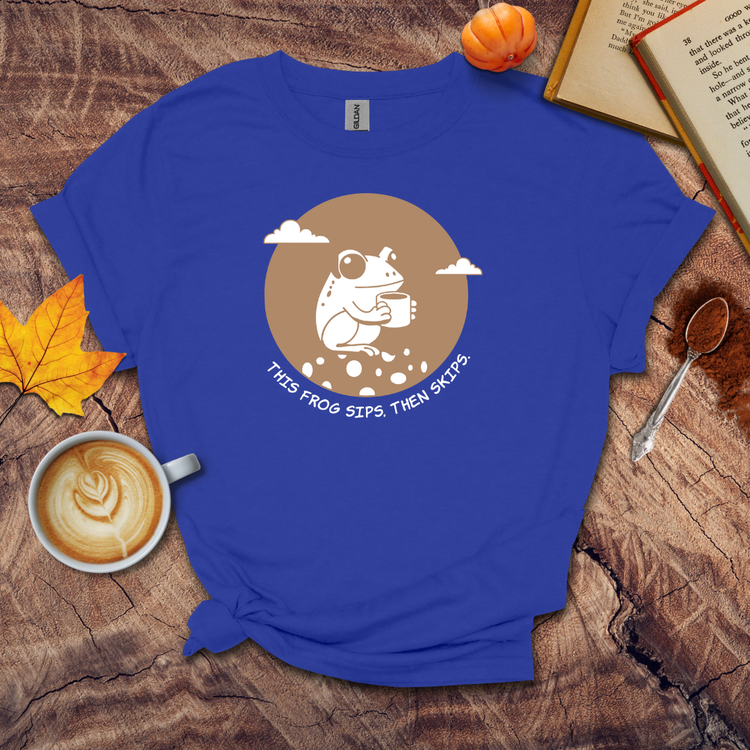 Frog and coffee T-shirt