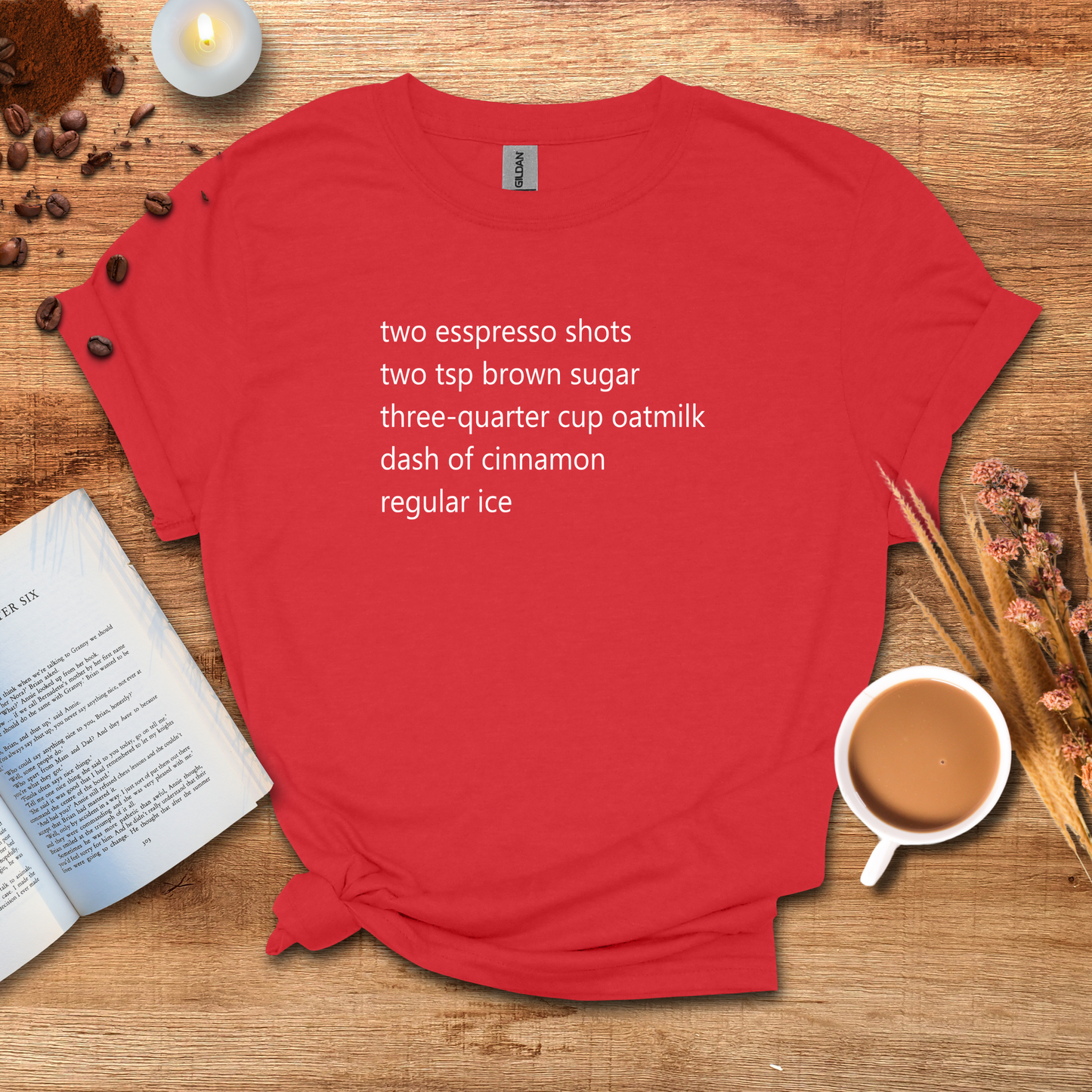 Coffee recipe T-shirt